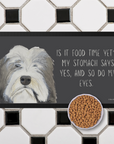 Bearded Collie Pet Bowl Mat – The 'Is It Food Time Yet?' Edition!