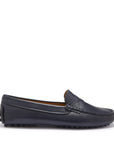 Women's Penny Driving Loafers, navy blue leather