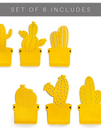 Desert Dreams Metal Cactus Hangers – Colorful & Kid-Friendly Decor by Ewart Woods at www.brixbailey.com