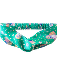 Dottie Silk Headband in Rainforest Butterfly
