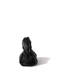Luxury Marshmallow Croissant Handbag, Premium Black Leather Evening Bag, Trendy Designer Shoulder Bag by Bob Oré at brixbailey.com