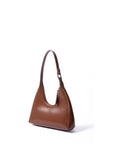 Caramel leather hobo bag by Brix Bailey with silver hardware at www.brixbailey.com