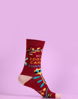 Spring floral socks with leaves, 3-pack, premium cotton blend, women sizes 35-39, best-selling nature-inspired design by Body and I at brixbailey.com