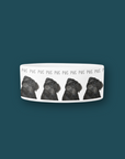 Black Pug Perfection: The High-End Ceramic Dog Bowl for Snorty Royals!
