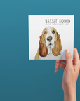 The Ultimate Guilt Trip – Basset Hound Greeting Card