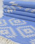 AZTEC BLUE TURKISH TOWEL