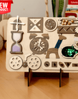 Wooden Busy Board for Toddlers-0