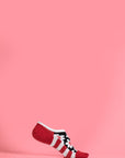Floral spring socks for women, 4 pairs with petal designs, soft cotton blend, best-selling stylish ankle socks by Body and I at brixbailey.com