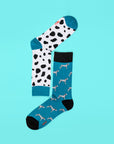 Luxury mix and match animal print socks, premium 4-pack with 6 stylish looks, comfortable cotton blend for men by Body and I at brixbailey.com
