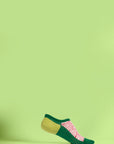 Spring floral socks for women, luxury cotton blend with petals design, pack of 4 pairs, best-selling stylish ankle socks by Body and I at brixbailey.com
