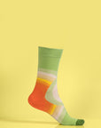 Premium colorful fashion socks for men, luxury cotton blend pack of 4 pairs, stylish sporty designs, best-selling statement socks by Body and I at brixbailey.com