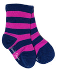 Children's Pink Stripe Bamboo Socks