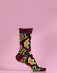 Premium autumn color swirl socks for men, stylish fashion statement socks, luxury cotton blend, best-selling trendy socks, size 40-45 by Body and I at brixbailey.com