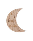 Wooden Month-by-Month Baby Milestone Set