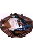 Voyager Leather Duffle – Premium Cowhide Travel Style