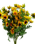 Pack of 6 x 70cm Artificial Yellow Daisy Flower Spray-0