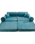 Large Modular Sofa for Kids - Premium Corduroy Turquise