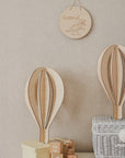 3D Wooden Ceiling Decoration - Set of 3 Hot Air Baloons
