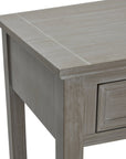 Four Drawer Console Table in Distressed Grey Finish