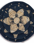 Set of Three Seagrass Bowls Wall Art - Black