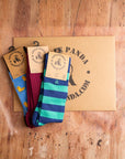 Get fresh pairs of super soft bamboo socks each month.