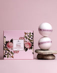Luxurious Peony Bath Bomb With Vitamin E - Set of 4 Bombs