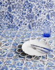 4-Piece Candy Stripe Blue And White Cutlery Set