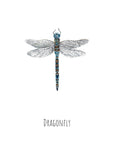 Dragonfly Watercolour Fine Art Print