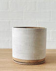 Handmade ceramic planter - Eggshell white