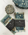 William Morris Kelmscott Garden Beeswax Wraps – 4 Pack