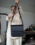 Black Minimalist Crossbody Bag