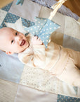 Small Baby Activity Mat in Blue 80 x 80 cm