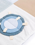 Small baby activity mat, 100x100 cm - Blue