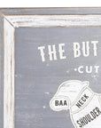Rustic Lamb Cut Wooden Wall Art