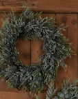 Winter Frosted Pine and Eucalyptus Wreath
