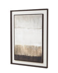 Oversized Framed Linen Wall Art in Neutral Tones