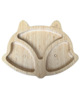 Fox Bamboo Feeding Set - Plate, Bowl, Spoon & Fork Gift Set