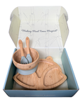 Fox Bamboo Feeding Set - Plate, Bowl, Spoon & Fork Gift Set