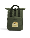 Fawn Chow Chow Chic: Aloof Floof Roll-Top Backpack
