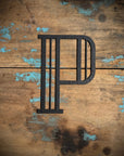 Black 5" or 12" Art Deco Metal Lettering A-Z 0-9