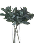 Realistic sage green artificial foliage stem with velvety leaves for wreaths and centerpieces, 35cm tall by sostter at brixbailey.com
