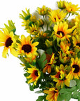 Pack of 6 x 70cm Artificial Yellow Daisy Flower Spray-3