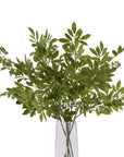 Lifelike artificial fennel stem with feathery green foliage, 76cm tall, for farmhouse or Scandinavian floral arrangements. by sostter at brixbailey.com