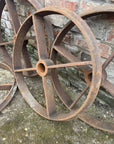 Large Cambridge Roller Wheels / Antique Salvage / Shepherds Hut Wheels Set Of 4