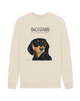 Mischievous Black & Tan Hot Dog Sweatshirt – For the Fearless Doxie Fans!