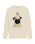 Pug or Snorty Potato? Men's Crew Neck Sweatshirt for Pug Lovers