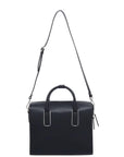 Black Leather Structured Top Handle Bag - Brix and Bailey® - Contemporary Bag, Watch and Accessory Brand