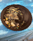 Antique 19th.C Papier-Mâché Lacquered Chinese Tray Plate Bowl / Chinoiserie C
