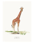 Personalised Watercolour Giraffe Print