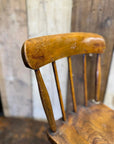Antique Child’s Chair with Elm Seat – Nursery Book Display Plant Stand Chair C